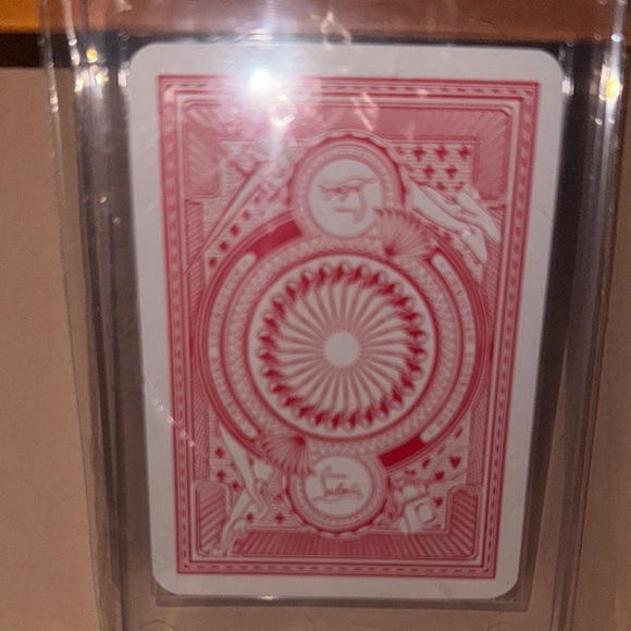 Red and White Nine of Diamonds authentic Christian Louboutin card in case - Picture 4 of 5